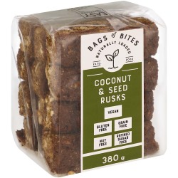 Bags Of Bites Naturally Loaded Rusks Coconut & Seed 380G