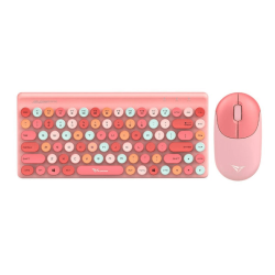 Jellybean A3000 Wireless Rechargeable Bluetooth Keyboard And Mouse Combo Aqua Crayon Pink A3000CPNK