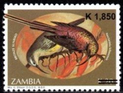 Zambia - 2007 Sunbirds K1850 Overprint Mnh Sg 1033
