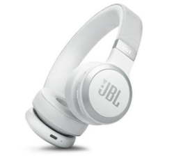JBL Live 670NC Wireless Bluetooth On-ear Noise Cancelling Headphones - White