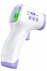 Kvj Joy Thermometer For Adults And Baby Forehead Digital Non Contact Infrared Thermometer With Instant Accurate Reading And Fever Alarm Memory Recall For Kids