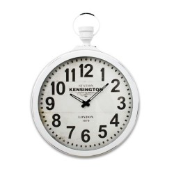 Kensington Round Clock – White