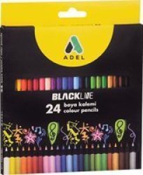 Blackline Colour Pencils 24 Pack