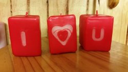 Valentine Hand Made Candles
