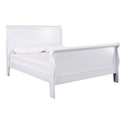 Sleigh Beds Double Queen Sizes Dark & White