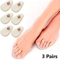 Hammer Toe Straightener Foot Pads - Fast Crooked Or Bent Toe Separation & Alignment To Correct & Cushions Forefoot For Toe Pain Relief. Stops