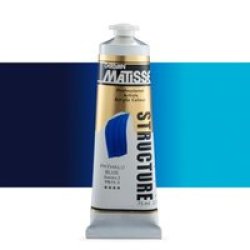 Matisse Structure Acrylic Paint 75ML Tube Phthalocyanine Blue