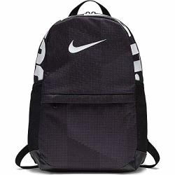 Nike Kid's Brasilia Printed Backpack Black black white One Size