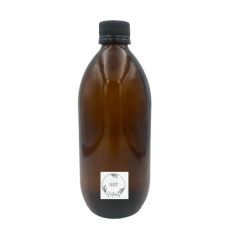 Empty Amber Glass Bottle +tamperproof Screw CAP-BLACK-48 Pack