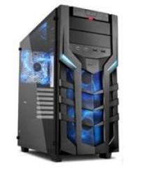 Sharkoon DG7000-G Atx Gaming Case With Extra-large Tempered Glass Side Panel - 2X 5.25 Inch Drive Bays With Tool- Installation Up To 3 X
