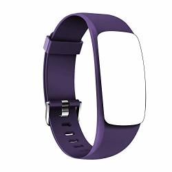 Coffea Replacement Bands Adjustable Wristband Fitness Tracker H7-HR ID107 Plushr Purple