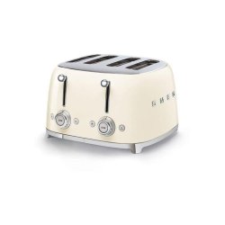 Smeg 50&APOS S Retro Style 4-SLICE Toaster - Glossy Cream