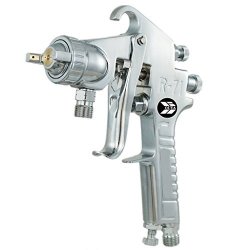 Ouya Spray Gun Pressure Feed Paint Sprayer Nozzle Size 1.5MM Silver