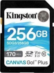 Kingston Technology Canvas Go Plus 256 Gb Sd Uhs-i Class 10 256GB Uhs-i U3 V30 Exfat