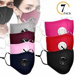 Dust Mask Mouth Respirator Anti PM2.5 Air Pollution Smoke Breathing Mask Carbon Activated Air Filter Face Mask With 2 Replaceable Filters Safety Reuseable Washable