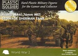 Plastic Soldier 15MM Allied M4A1 76MM Wet Stowage By Plastic Soldier Company