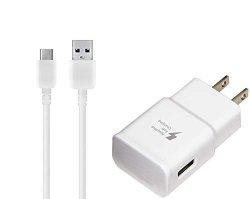 Oem Adaptive Fast Charger For Huawei Mediapad M5 8 15W With Certified USB Type-c Data And Charging Cable. White 3.3FT 1M Cable