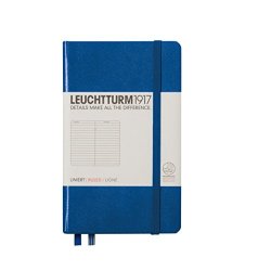 LEUCHTTURM1917 Classic Hardcover Ruled Pocket Notebook Royal Blue