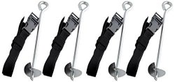 Exacme Trampoline Safety Anchor Kit Heavy Duty Steel Galvanized Accessories Fixing 6180-S001