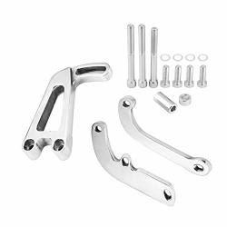 Pump Steering Mounting Bracket Polished Aluminum Power Steering Bracket Kit For Chevy Lwp Sbc Small Block 262-400 Long Water