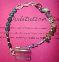 Marykay - Meditation Soothing Beads - Genuine Gemstone Worry Beads