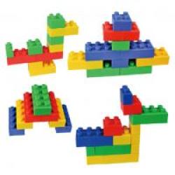 Plastic Lego Style Building Blocks Toy