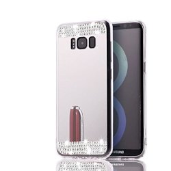Galaxy Note 8 Case Inspirationc Beauty Luxury Diamond Hybrid Glitter Bling Soft Shiny Sparkling With Glass Mirror Back Plate Cover Case For Samsung Galaxy