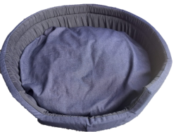 Dog Beds - Cosy Round Denim Beds For Dogs - Giant