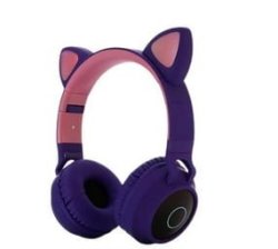 BT028 Cat Ear Bluetooth Headset - Purple