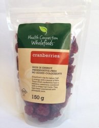 Health Connection - Cranberries 150G