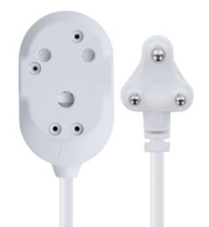 Switched Heavy Duty Btb Extension Leads 2 X 16A Socket - 20M - White
