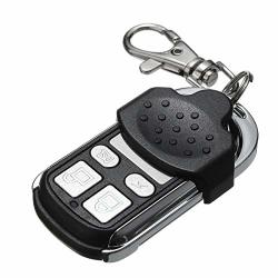 Toyecota - Replacement Garage Door Remote Control Key 4 Btn 318MHZ For MCT-11 MCT-3 DNT00090 Black And Chrome