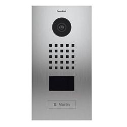 Doorbird Ip Video Door Station D2101V Brushed Stainless Steel Flush-mounted With HD Camera - Poe Capable