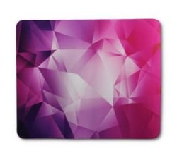 Pink Geometric Design Mouse Pad
