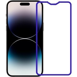 Luminous Border Glow In The Dark Screen Protector - Iphone 14 Pro Max - Blue