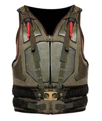The Dark Knight Rises 2012 Tom Hardy's Bane Synthetic Leather Vest Beige