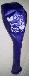 21st Birthday Balloons - Purple: 10 In A Pack
