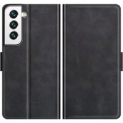 Tuff-Luv Essentials Leather Folio Case For Samsung S22 Plus - Black