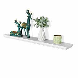 WELLAND Wilson 48 Inch Floating Shelves White Floating Wall Shelf For Bedroom And Bathroom Mounting Hardware Included 48 W X 7.75 D X 1.75H