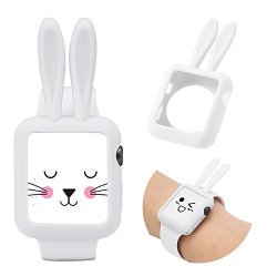 Sasairy 38MM 42 Mm Watch Case Rabbit Silicone Iwatch Cover Shell For Apple Watch Series 1 2