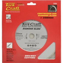 Tork Craft Diamond Blade 230MM Continuous Rim - DB6