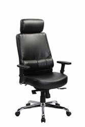 Executive Office Ergonomic Heavy Duty Computer Bonded Leather Adjustable Desk Chair Swivel Comfortable Rolling Black