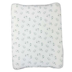 Moegs & Me 2 In 1 Moses Basket Fitted Sheet Changing Mat Cover - Eucalyptus - One Size