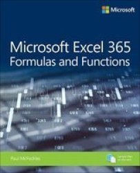 Microsoft Excel 365 Formulas And Functions Paperback