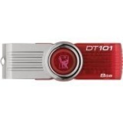Kingston Digital 8 Gb USB 2.0 Hi-speed Datatraveler Flash Drive DT101G2 8GBZ Red