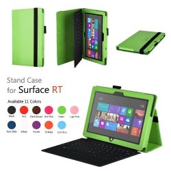 Elsse Tm Premium Folio Case With Stand For Microsoft Surface Windows 8 Rt Does Not Fit Windows 8 Pro Version - Surface Rt Green