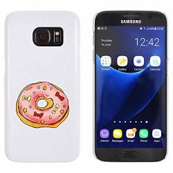 Azeeda White 'stars & Bows Doughnut' Case For Samsung Galaxy S7 MC00192857
