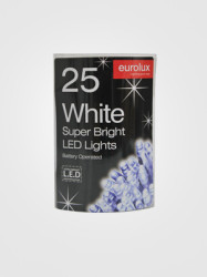 Eurolux LED Fairy Lights - 3m Battery Operated - White