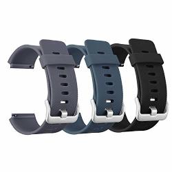 Eseekgo Compatible With Fitbit Blaze Bands 3 Pack Silicone Sport Band Compatible With Fitbit Blaze Replacement Fitness Accessory Wristband