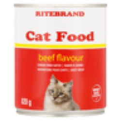 Beef Flavoured Cat Food Can 820G